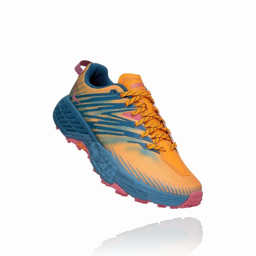 Hoka One One SPEEDGOAT 4 Trail Running Shoes For Women India Orange/Blue IN-3407